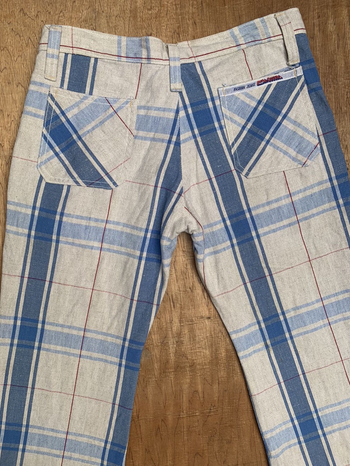 Alexander McQueen Rare.. Vintage Alexender Mcqueen Flare Plaid Pants Size US 28 / EU 44 - 14 Thumbnail