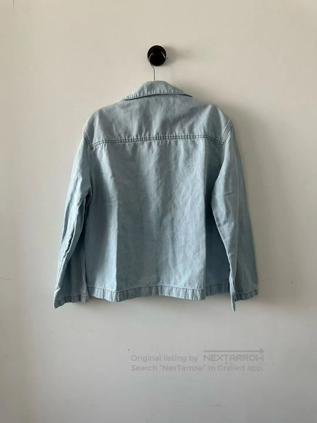 Loewe Loewe Large Logo Denim Shirt Jacket| Size XXS / US 00 / IT 34 - 2 Thumbnail