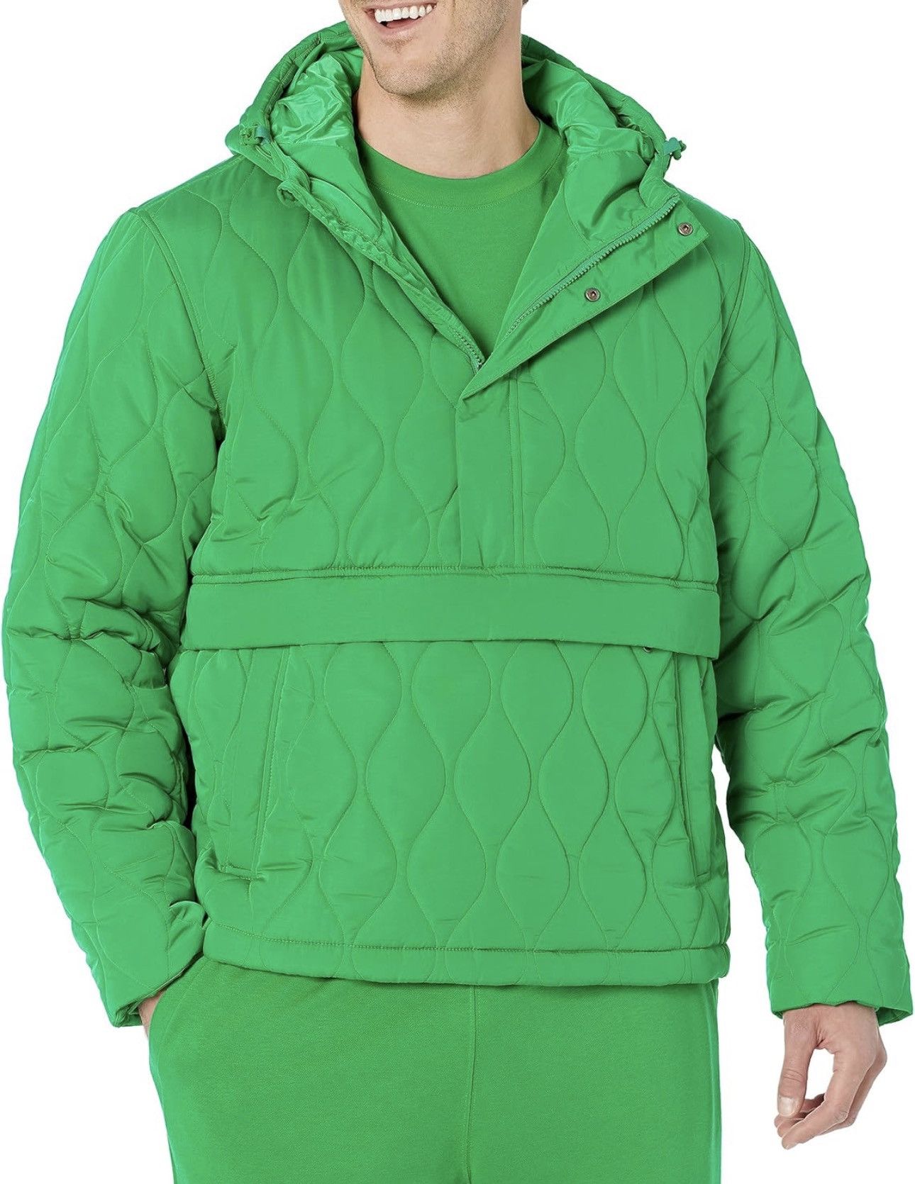 Other New Amazon Essentials Mens Anorak Hooded Puffer Coat Size US M / EU 48-50 / 2 - 4 Thumbnail