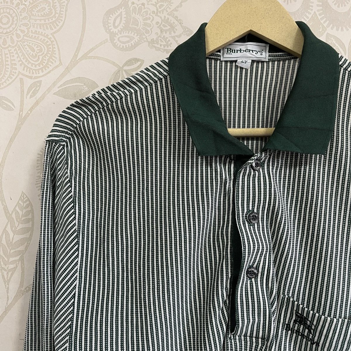 Burberry × Vintage Vintage Burberrys Polo Long Sleeves Shirt Size US M / EU 48-50 / 2 - 5 Thumbnail