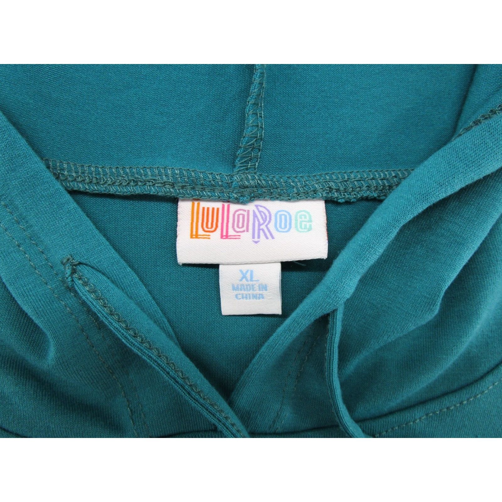 Vintage LuLaRoe Hoodie Women's Sleeveless Blue Drawstring XL Stretch Athletic Workout Shirt Size XL / US 12-14 / IT 48-50 - 4 Thumbnail