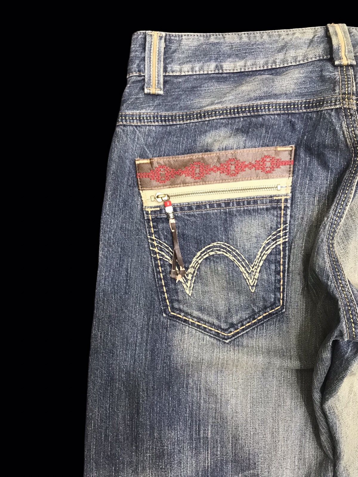 Edwin 💥BAGGY💥EDWIN 444XV Stone Wash Fades Denim F157 Size US 36 / EU 52 - 11 Thumbnail