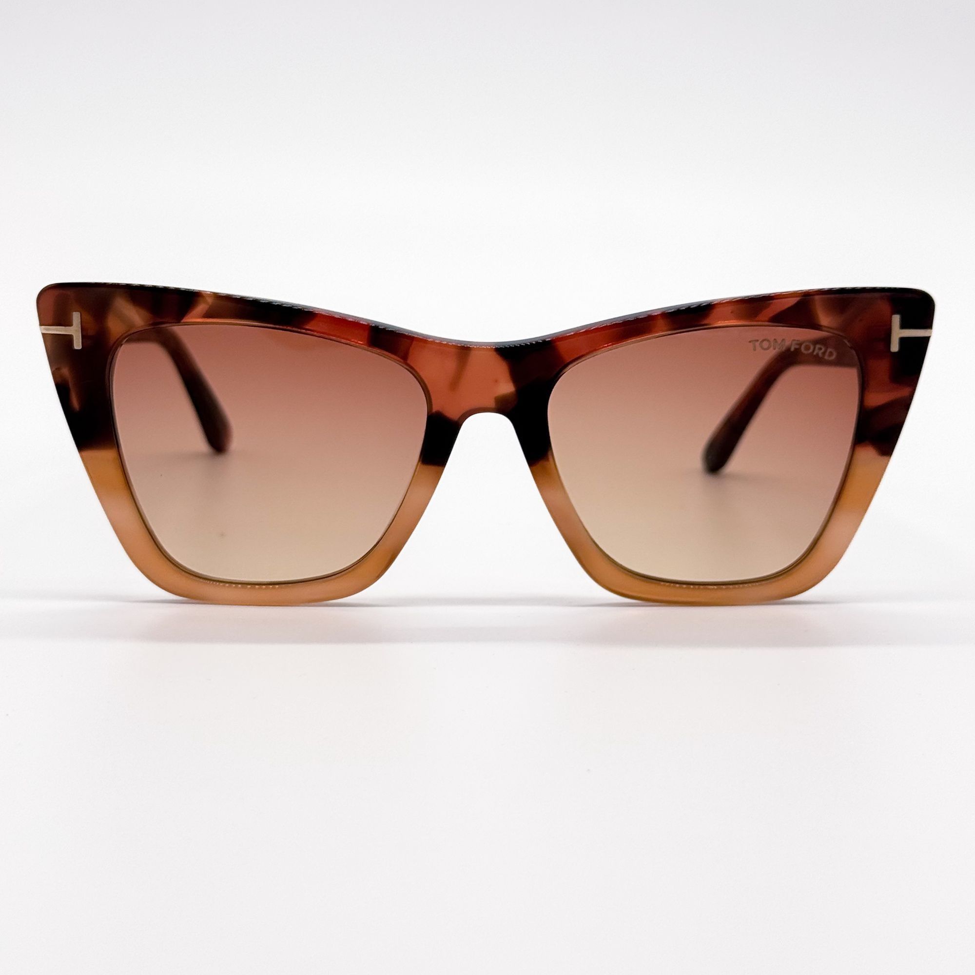 Tom Ford NEW TOM FORD SUNGLASSES POPPY-02 TF846 56T CAT EYE HAVANA WO Size ONE SIZE - 4 Thumbnail