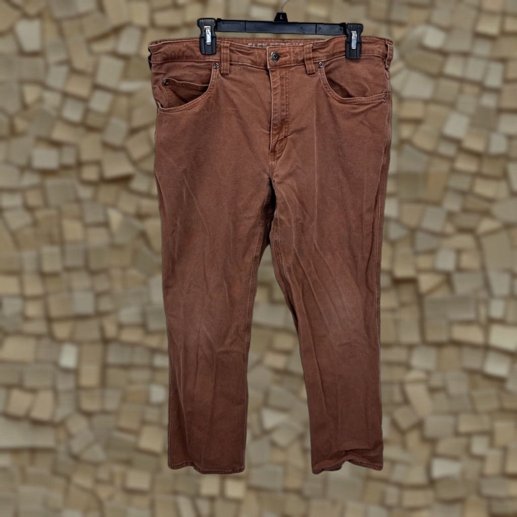 Duluth Trading Company Duluth Trading Co Flex Fire Hose Pants Mens 36x34 Slim Fit Brown Work Slim Pant Size US 36 / EU 52 - 1 Thumbnail