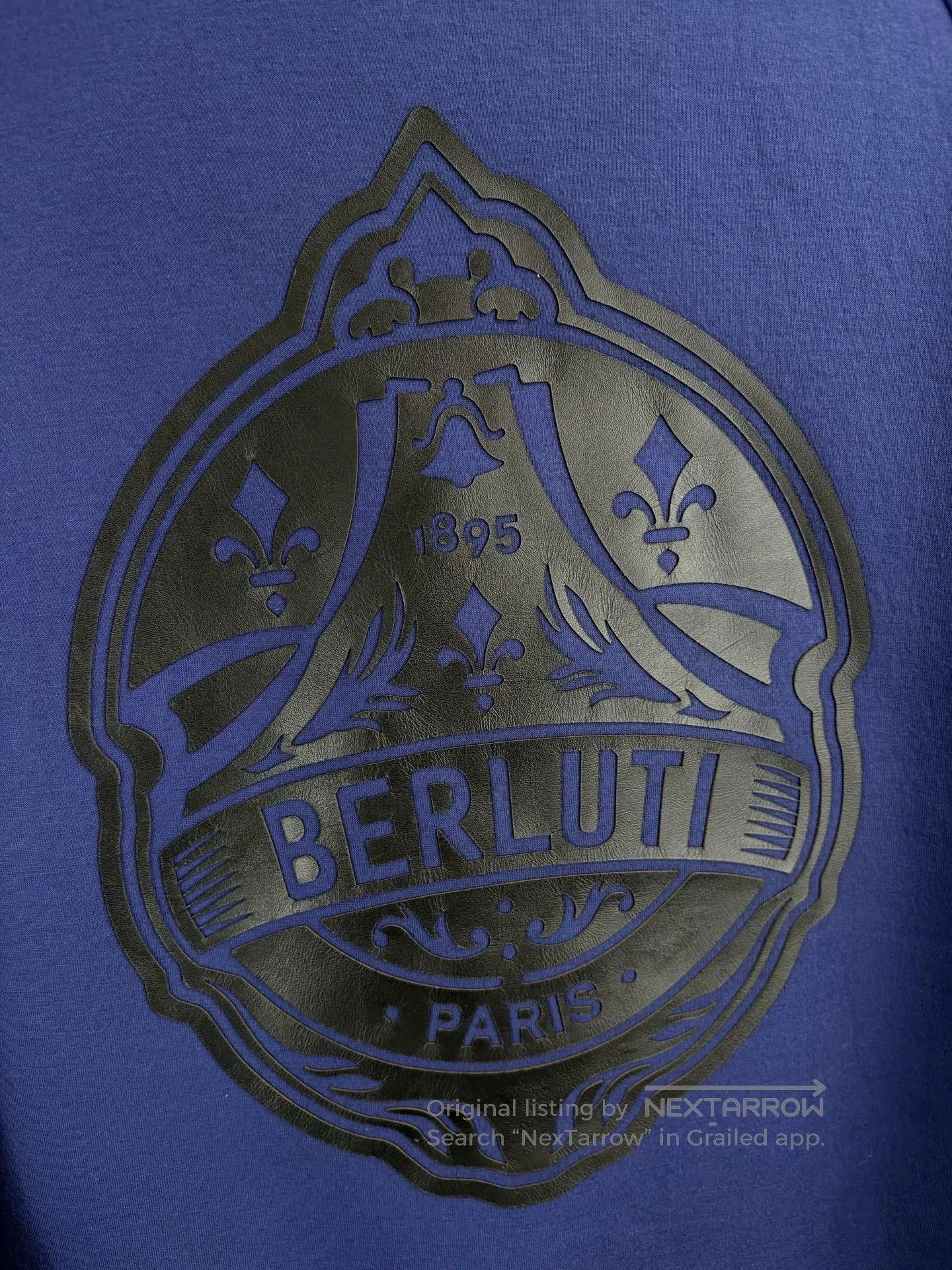 Berluti Berluti Calf Leather Patchwork Sweatshirt. Size US XS / EU 42 / 0 - 3 Thumbnail