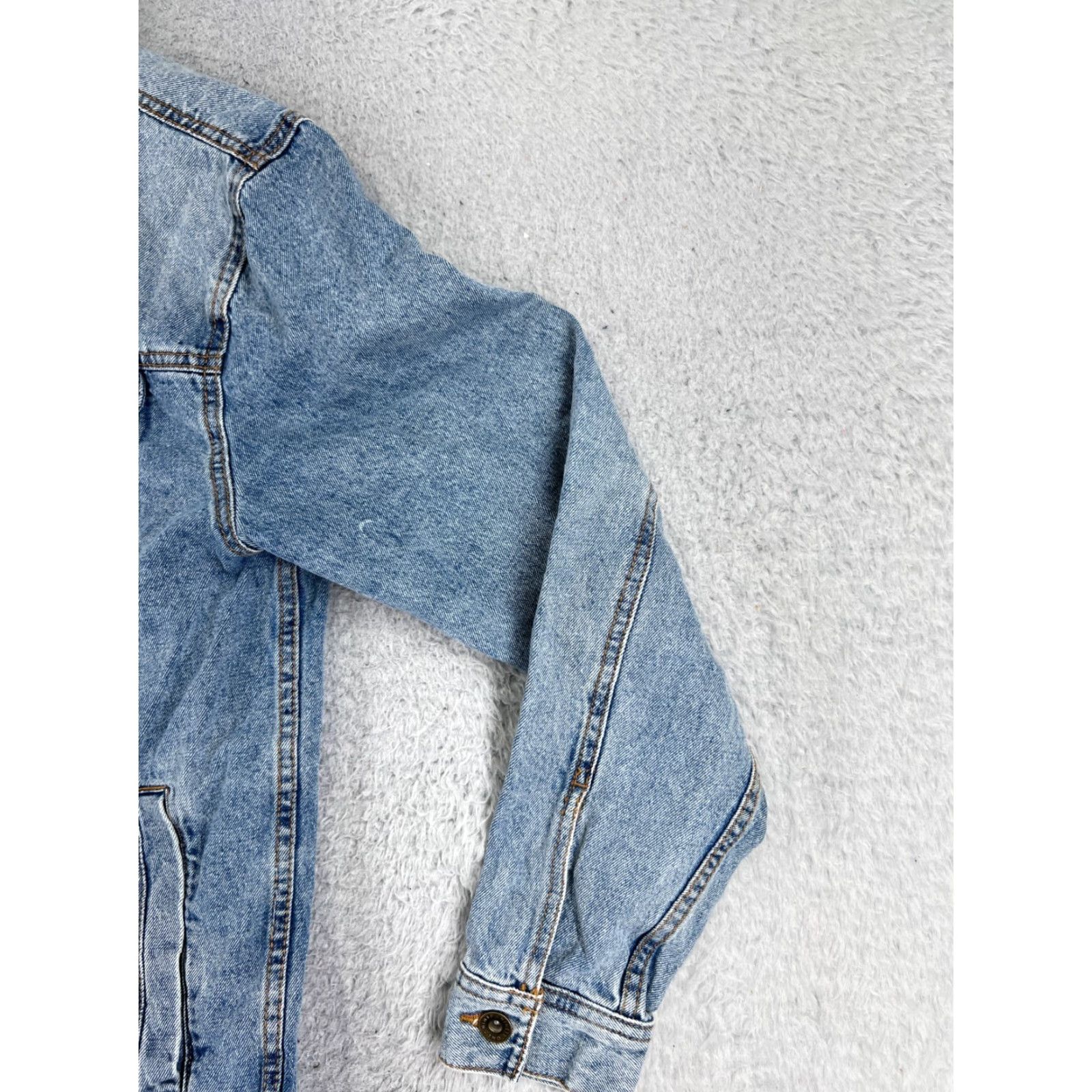 Cotton On VINTAGE 91 Cotton On Jacket Denim Blue Button Up Pockets Women Medium 80s 90s Womens Size M / US 6-8 / IT 42-44 - 2 Thumbnail