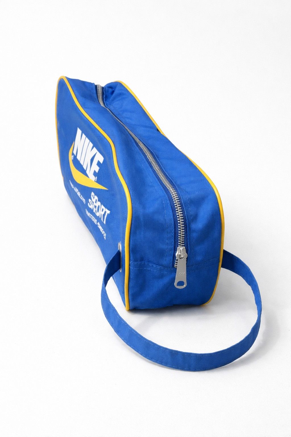 Nike Nike 80s VTG Shoe Bag Blue Yellow Retro Gym Pouch Rare OG Size ONE SIZE - 3 Thumbnail
