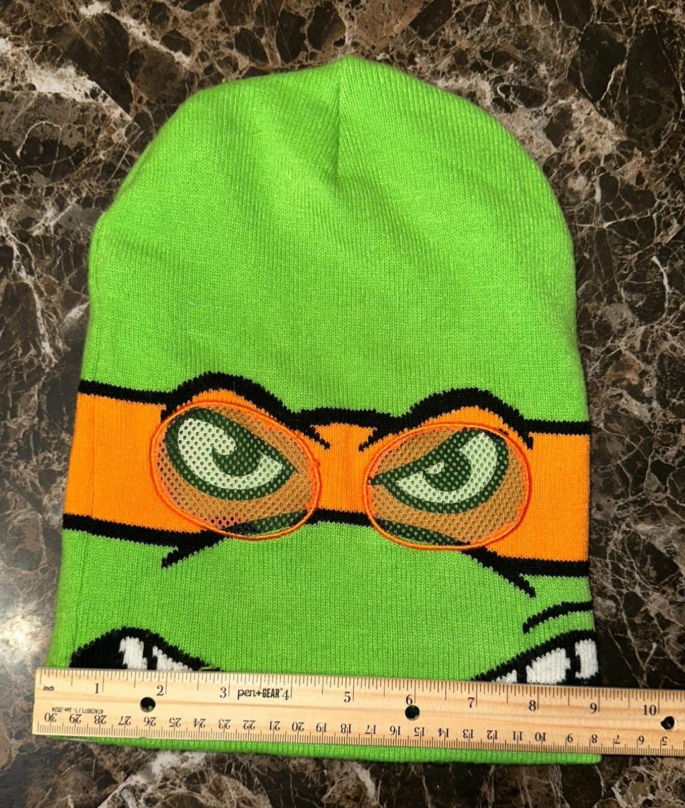 Nickelodeon TMNT Michelangelo Beanie – Retro Ninja Style Beanie Size ONE SIZE - 3 Thumbnail