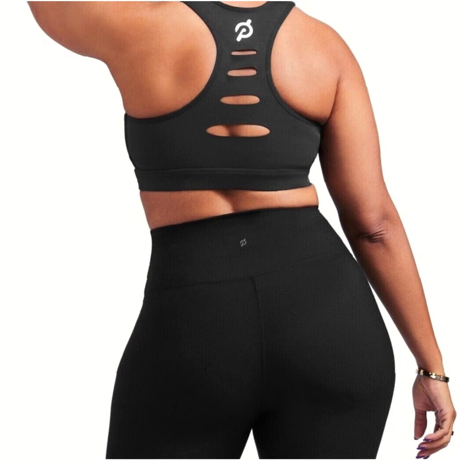 Vintage PELOTON Sports Bra Together We Are Power Womens Black 3X NWT Advance Sophia Adjustable Padded Racerback High Support Size ONE SIZE - 6 Thumbnail