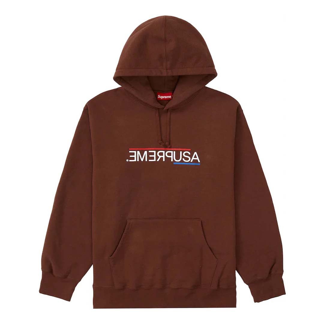 Supreme USA Sweatshirt 'Brown' Size US L / EU 52-54 / 3 - 1 Preview