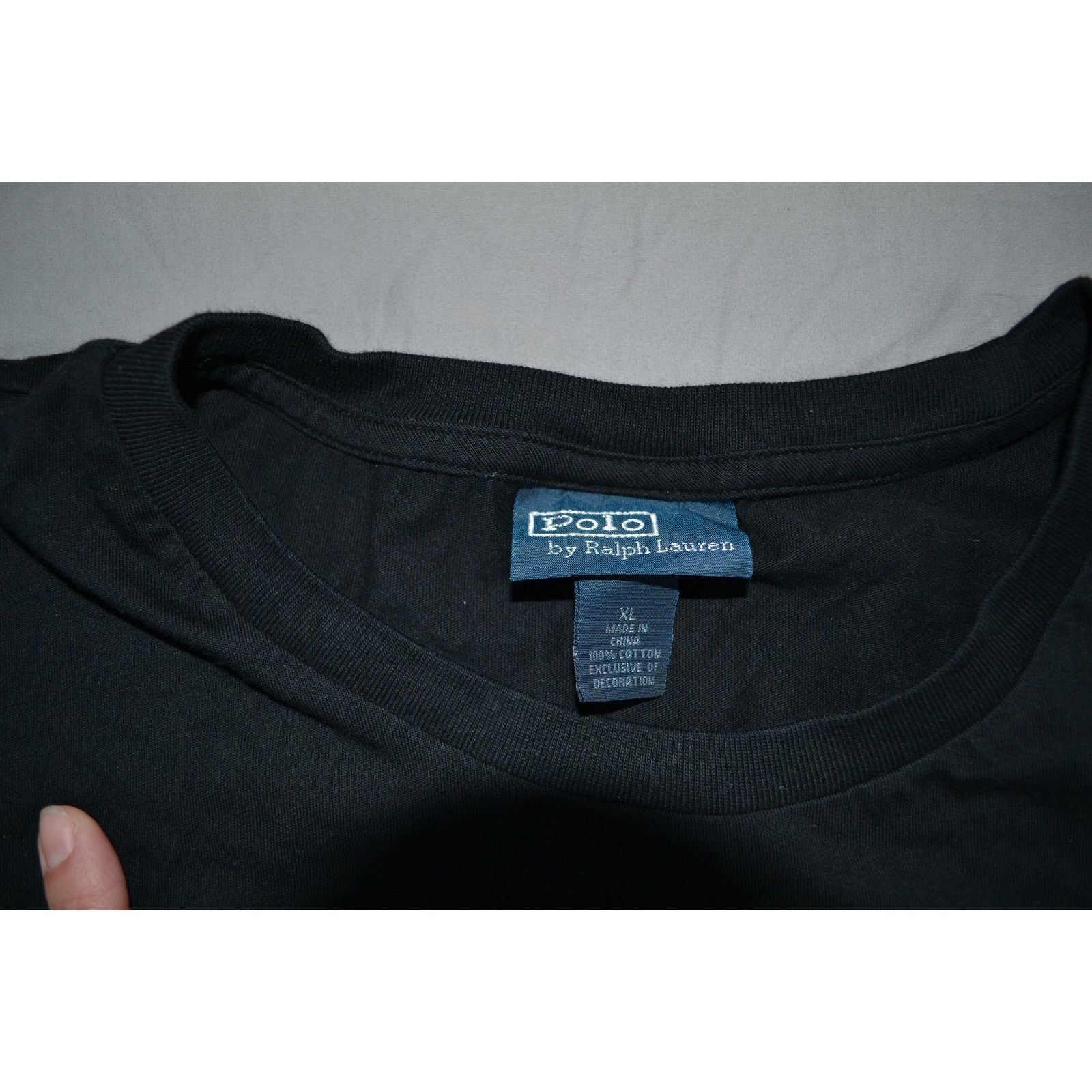 Polo Ralph Lauren Polo Ralph Lauren Basic Black Cotton T Shirt Size XL Size US XL / EU 56 / 4 - 3 Thumbnail