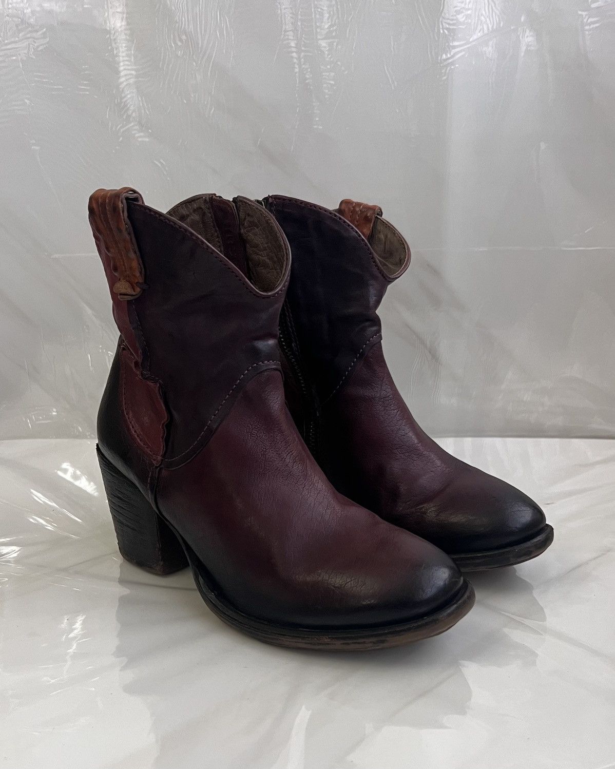 A.S.98 As 98 Airstep Zipper Boho Biker distressed boot Size US 8 / IT 38 - 1 Thumbnail