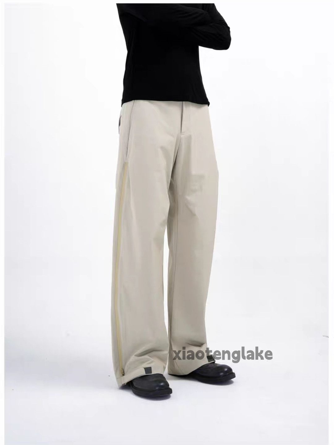 Vintage ltx vintage loose baggy wide Leg flared zipper pants Size US 30 / EU 46 - 3 Thumbnail