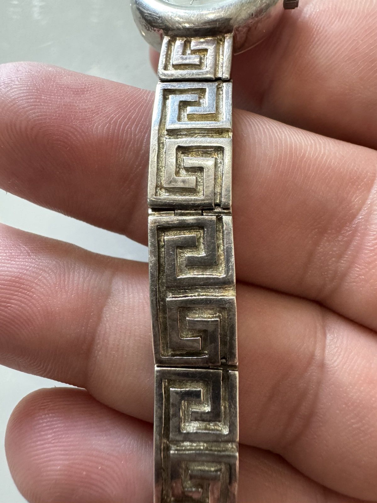 Other Geanni Sabatini Silver Watch Greek Key Bracelet Strap 19cm Size ONE SIZE - 12 Thumbnail