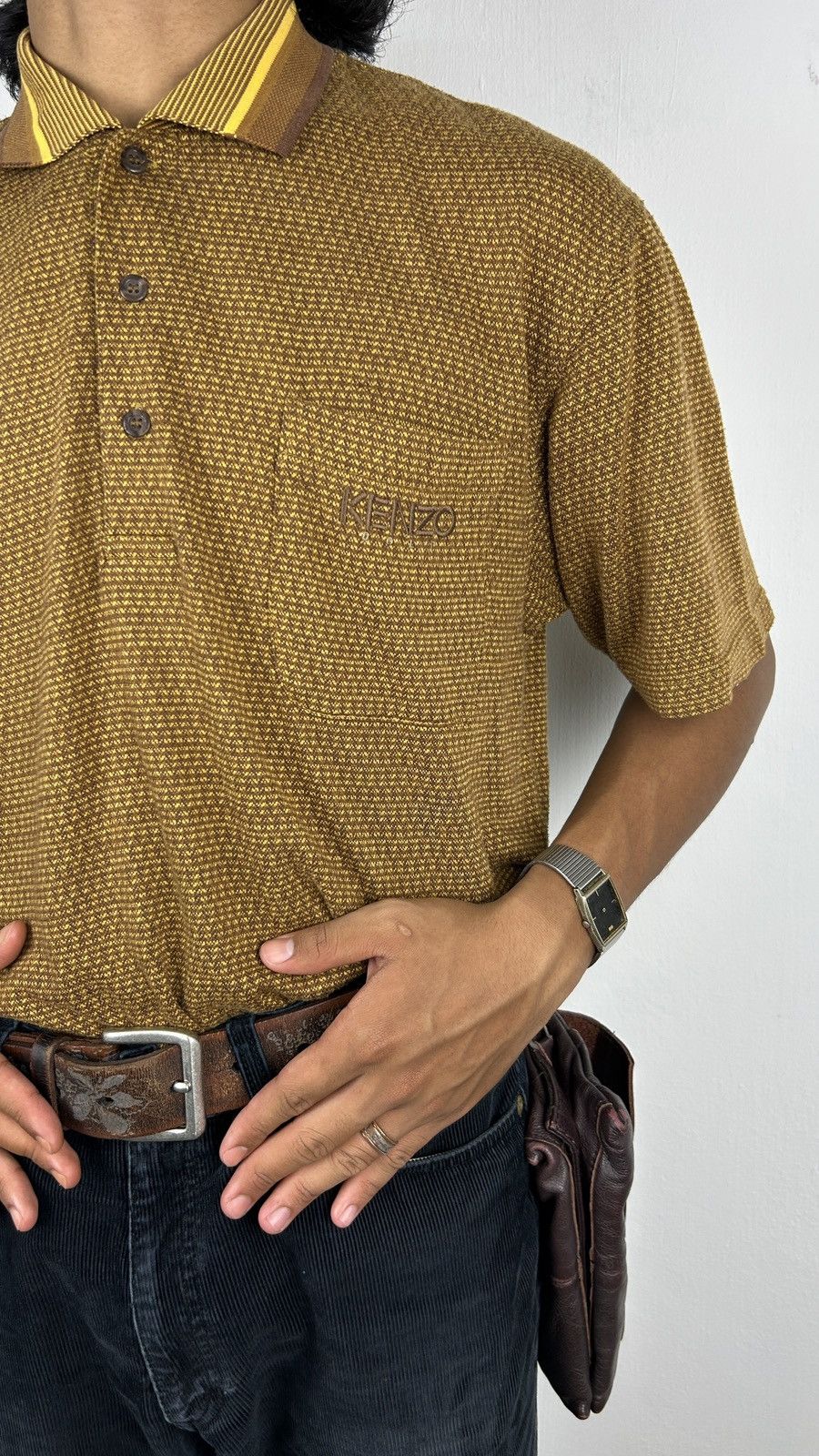 Kenzo × Vintage 1990s Kenzo Golf - Golden Polo Size US M / EU 48-50 / 2 - 4 Thumbnail