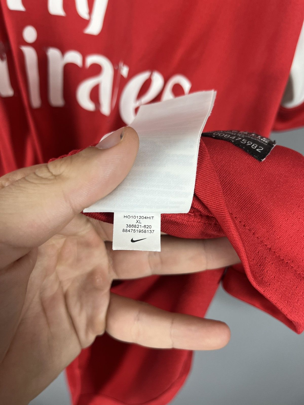 Nike Vintage Arsenal Jersey 2010 Size US XL / EU 56 / 4 - 9 Thumbnail