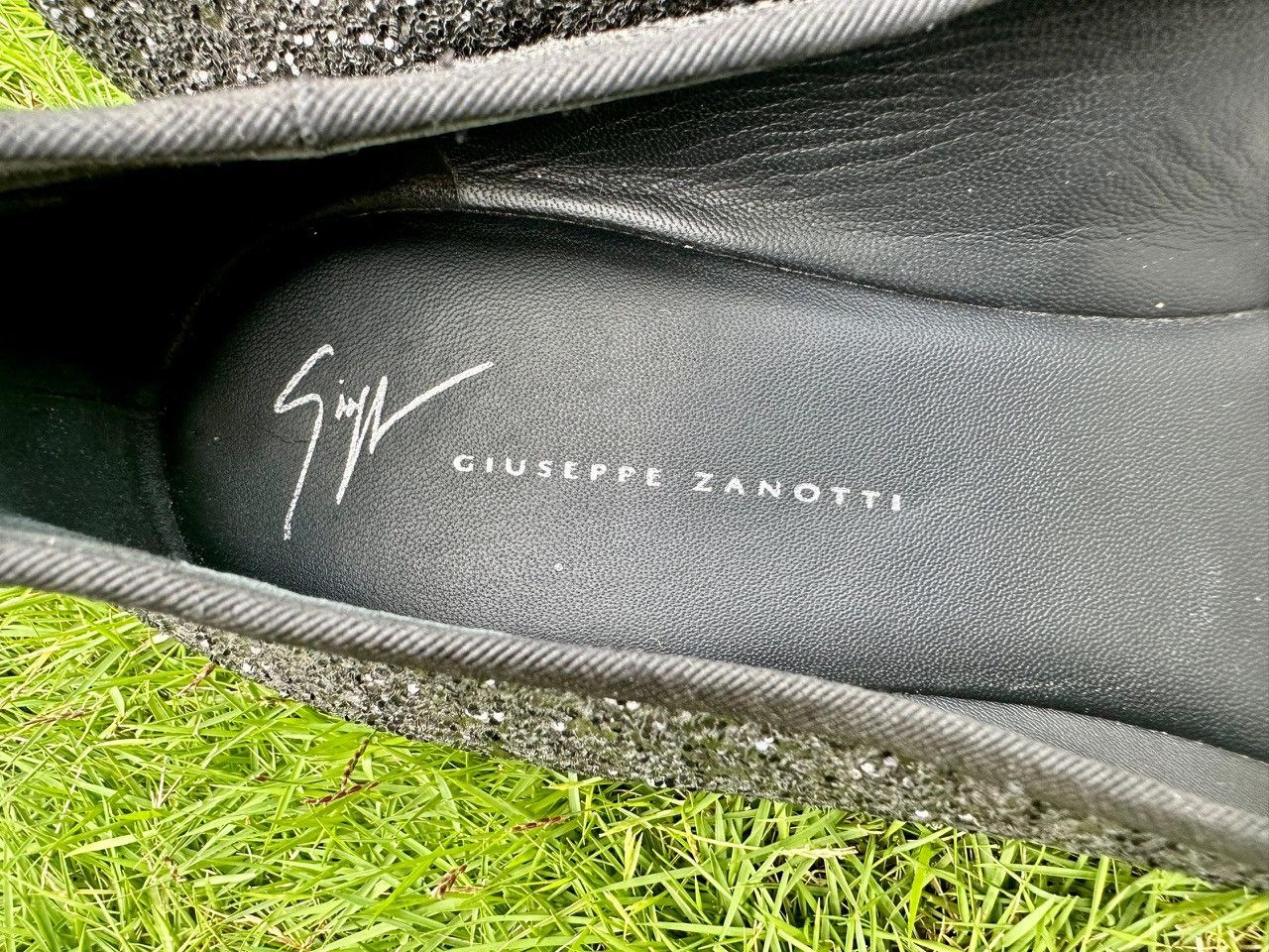 Giuseppe Zanotti Authentic Guiseppe Zenotti Kevin Sparkle Nero Glitter Shoes Size US 11 / EU 44 - 6 Thumbnail