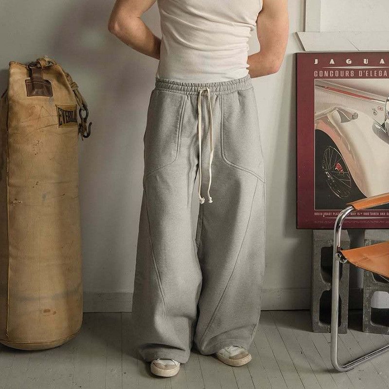 Japanese Brand Street Hip Hop Wide Leg Baggy Sweatpants Size US 33 - 2 Thumbnail