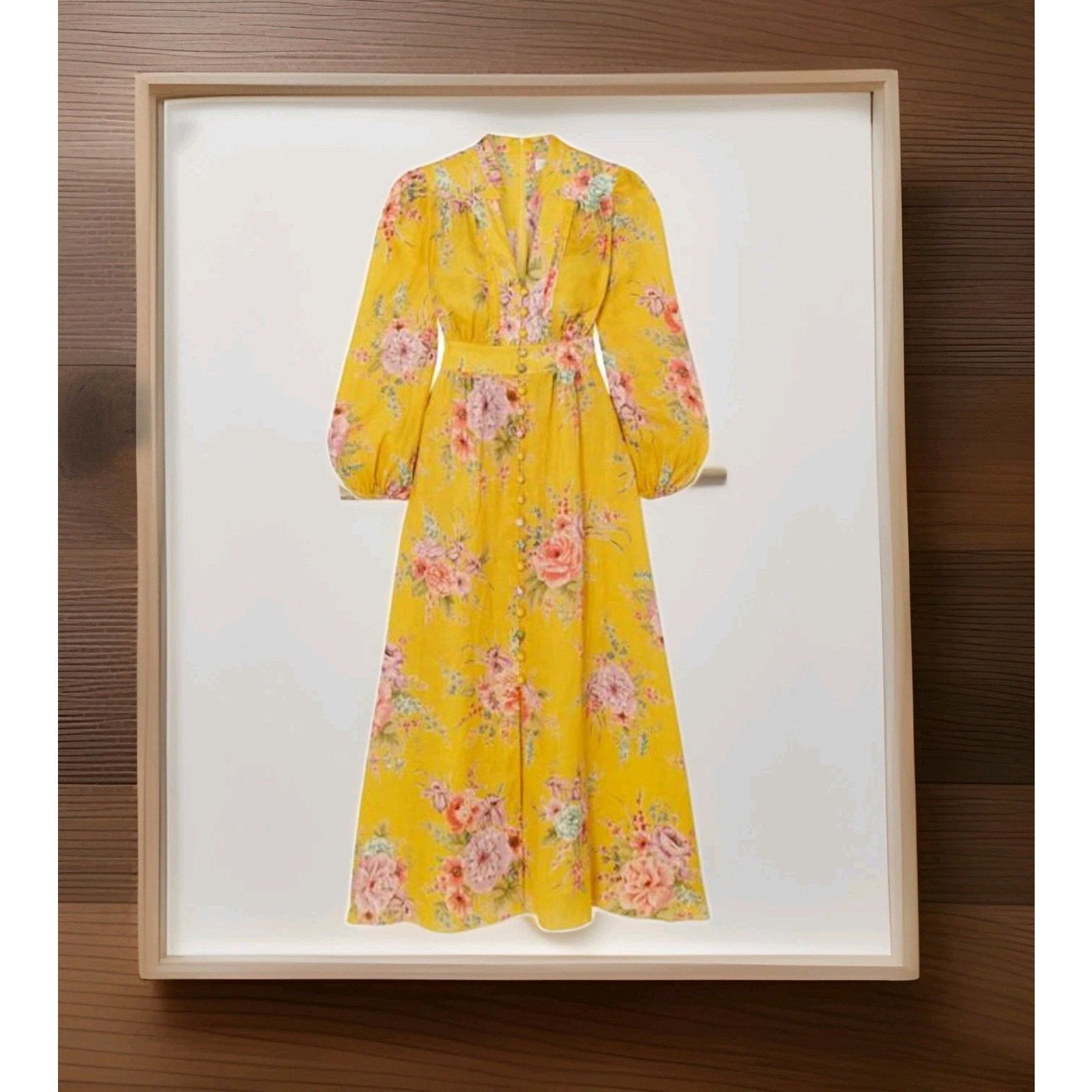 Zimmermann Zimmermann Zinnia Button Front Dress in Golden Floral Size 3 Size XS / US 0-2 / IT 36-38 - 12 Thumbnail