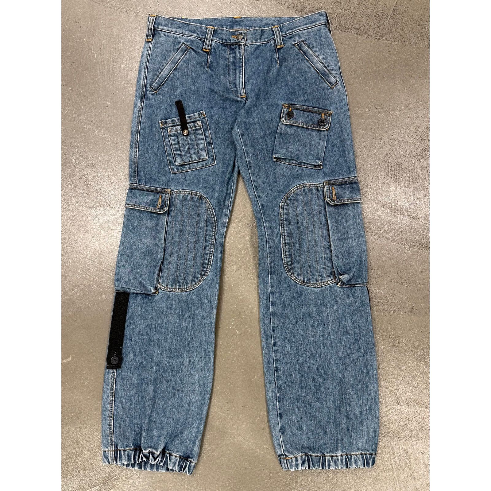 Dolce & Gabbana 2000s Dolce & Gabbana multi pockets cargo denim pants Size US 30 / EU 46 - 1 Thumbnail