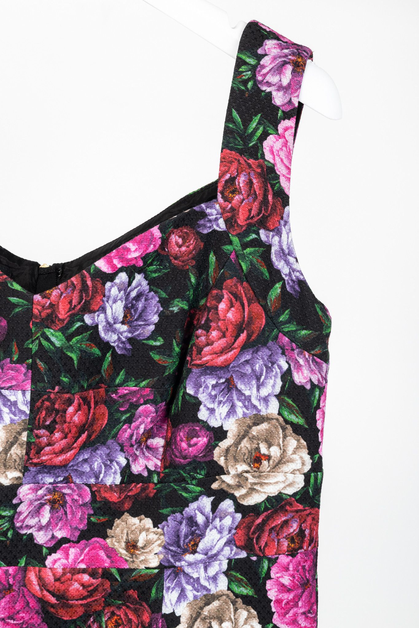 Escada Escada Dinavia Fantasy Cotton Floral Sleeveless Dress Size XL / US 12-14 / IT 48-50 - 5 Thumbnail