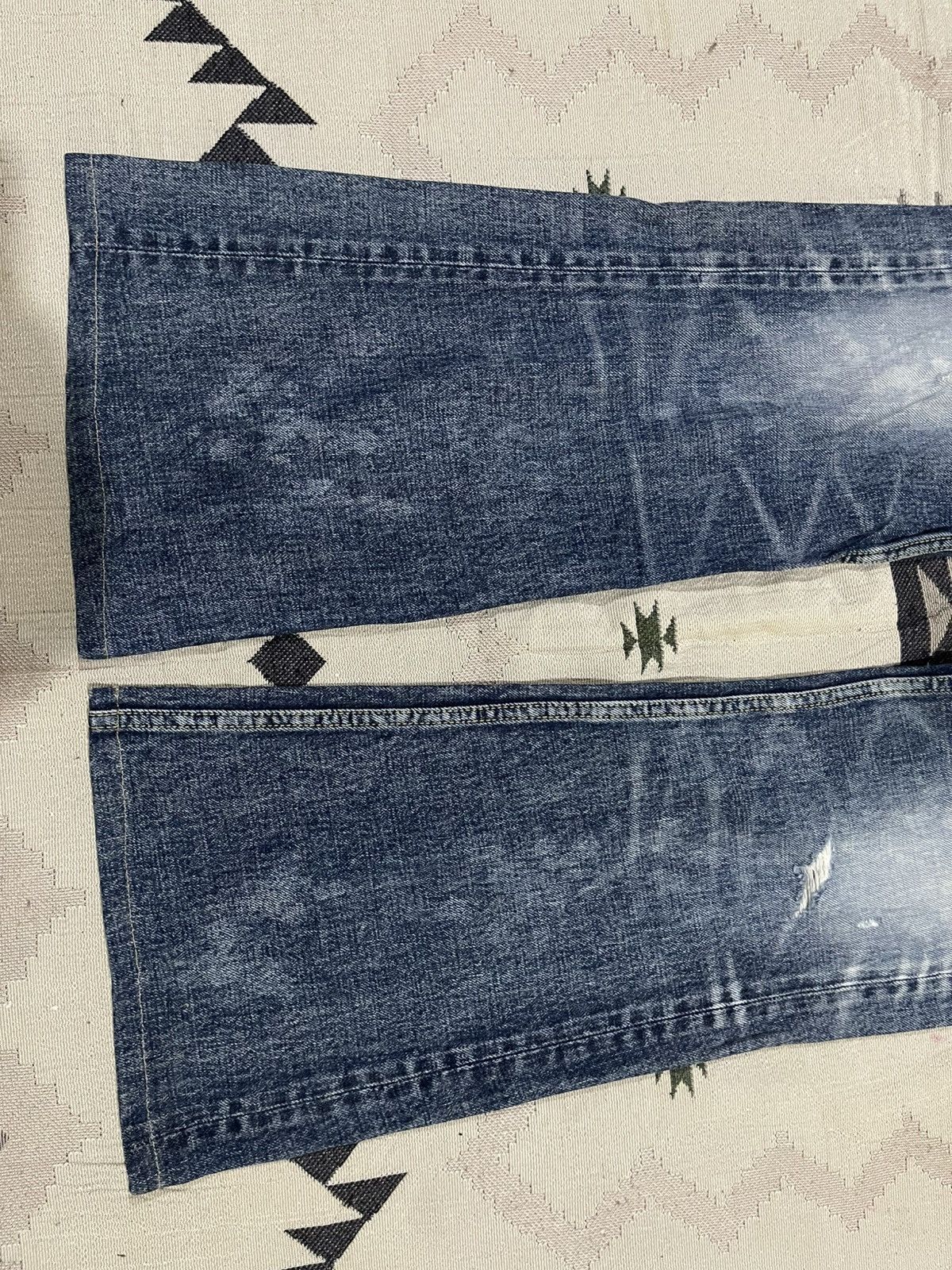 If Six Was Nine 2000s IF SIX WAS NINE STYLE MUDWASH FLARE DENIM JEANS Size 26" / US 2 / IT 38 - 5 Thumbnail