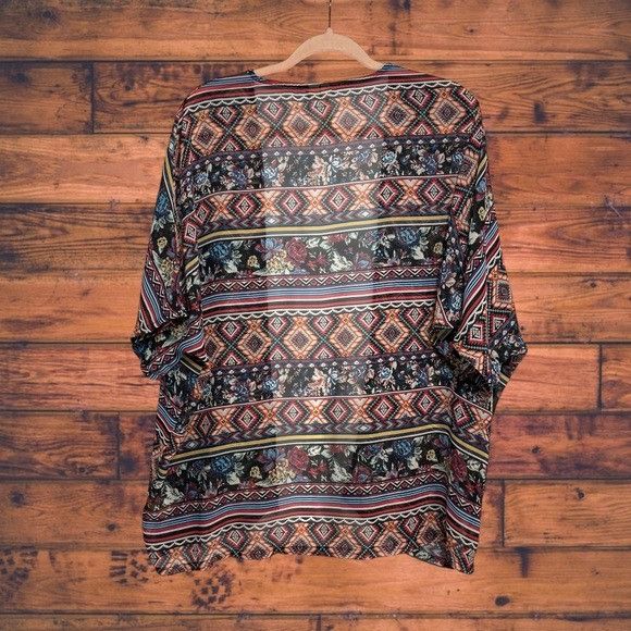 Other California Gypsy Boho Sheer Open Front Kimono Medium Size M / US 6-8 / IT 42-44 - 2 Thumbnail