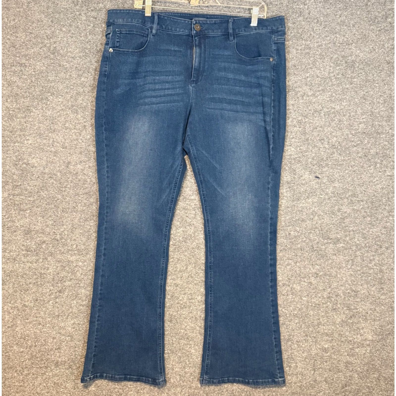 J. Jill VINTAGE J.Jill Jeans Womens 16 Blue Denim Authentic Fit Bootcut Fitted Rainstorm NEW Size 38" / US 16 / IT 52 - 2 Thumbnail