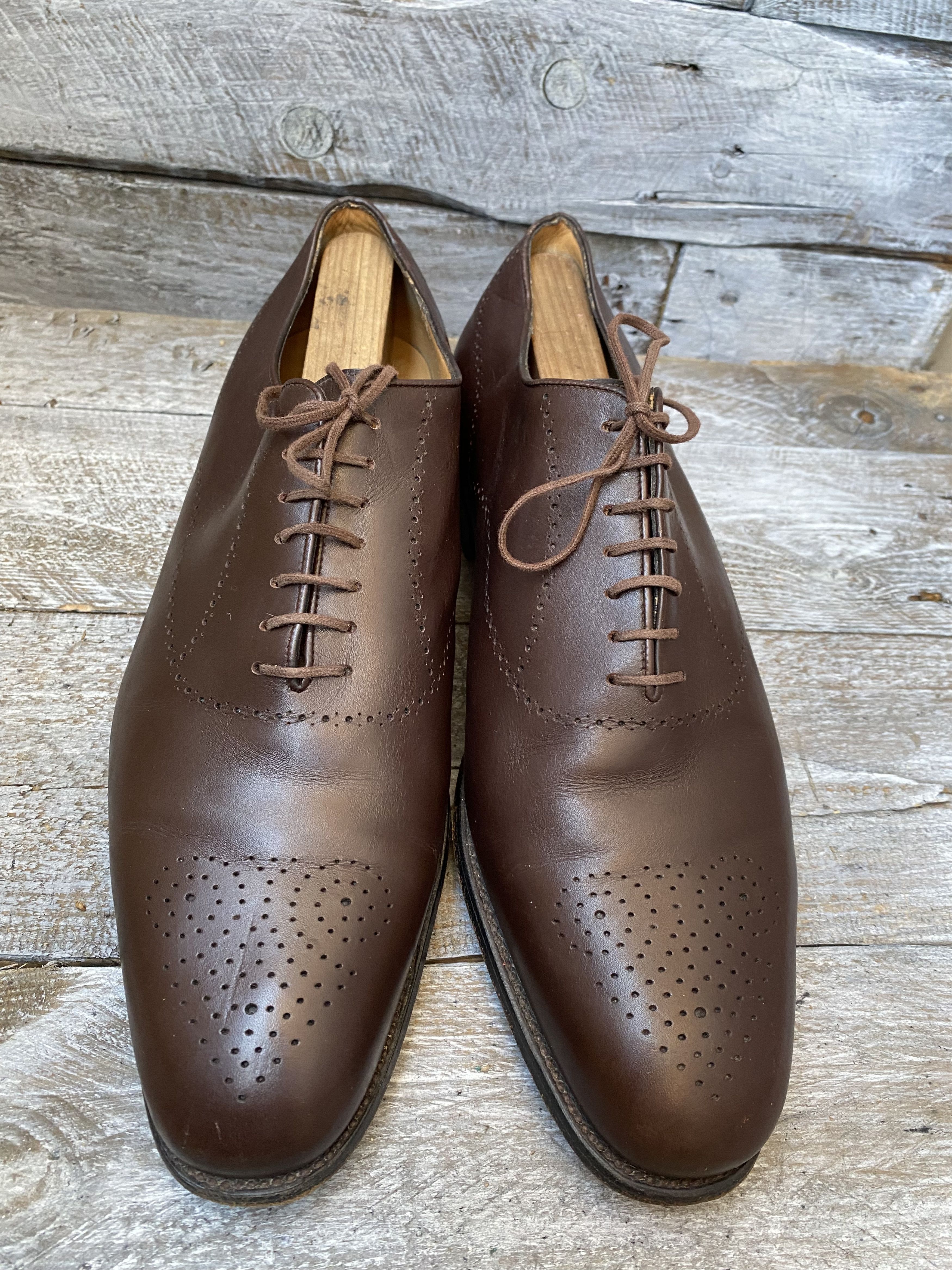 J.M. Weston Jm weston brown oxford brown leather shoes Uk8E Size US 9 / EU 42 - 14 Thumbnail