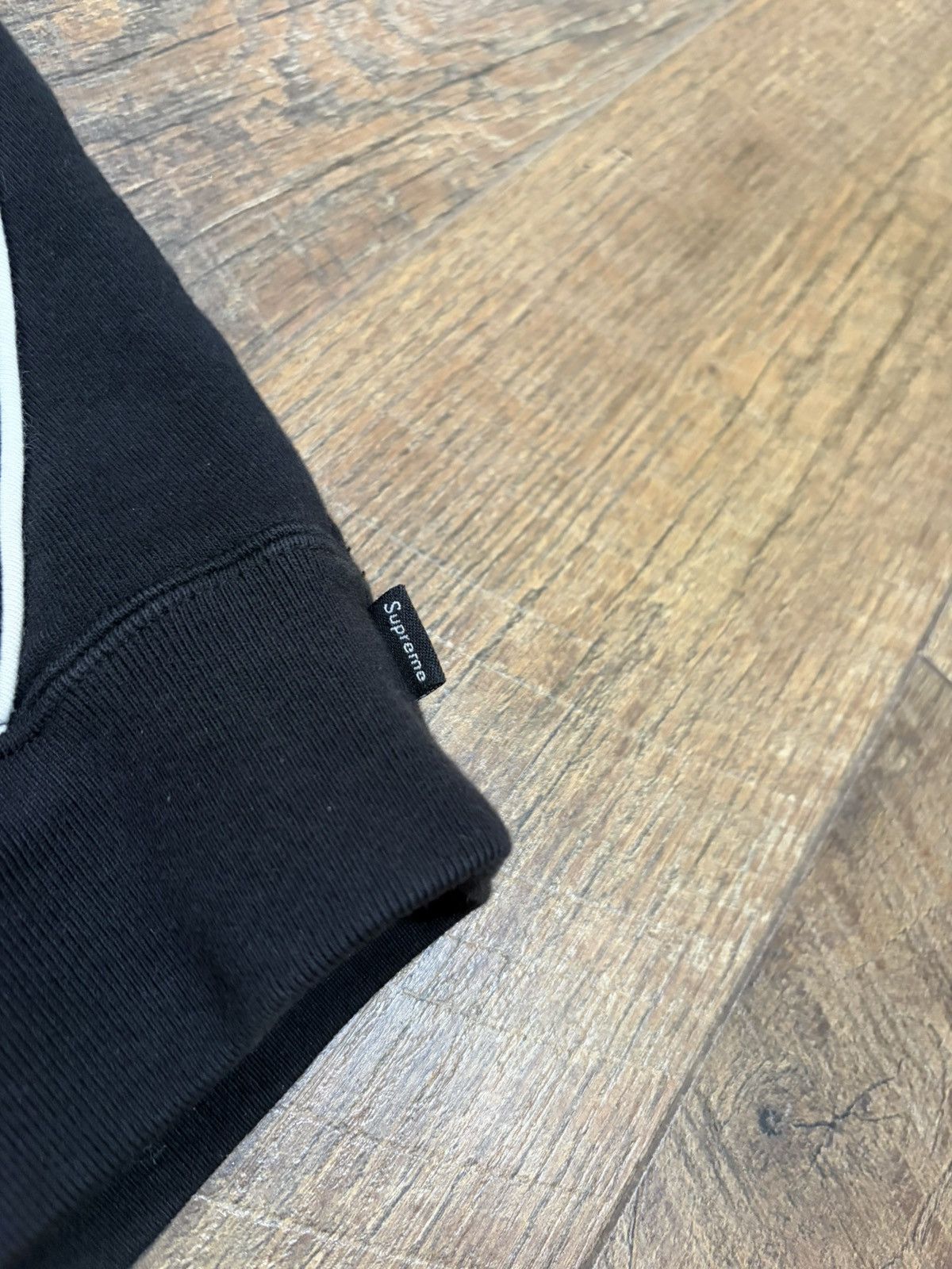 Supreme Supreme Big S Embroidered Hoodie Black White Large Size US L / EU 52-54 / 3 - 7 Thumbnail