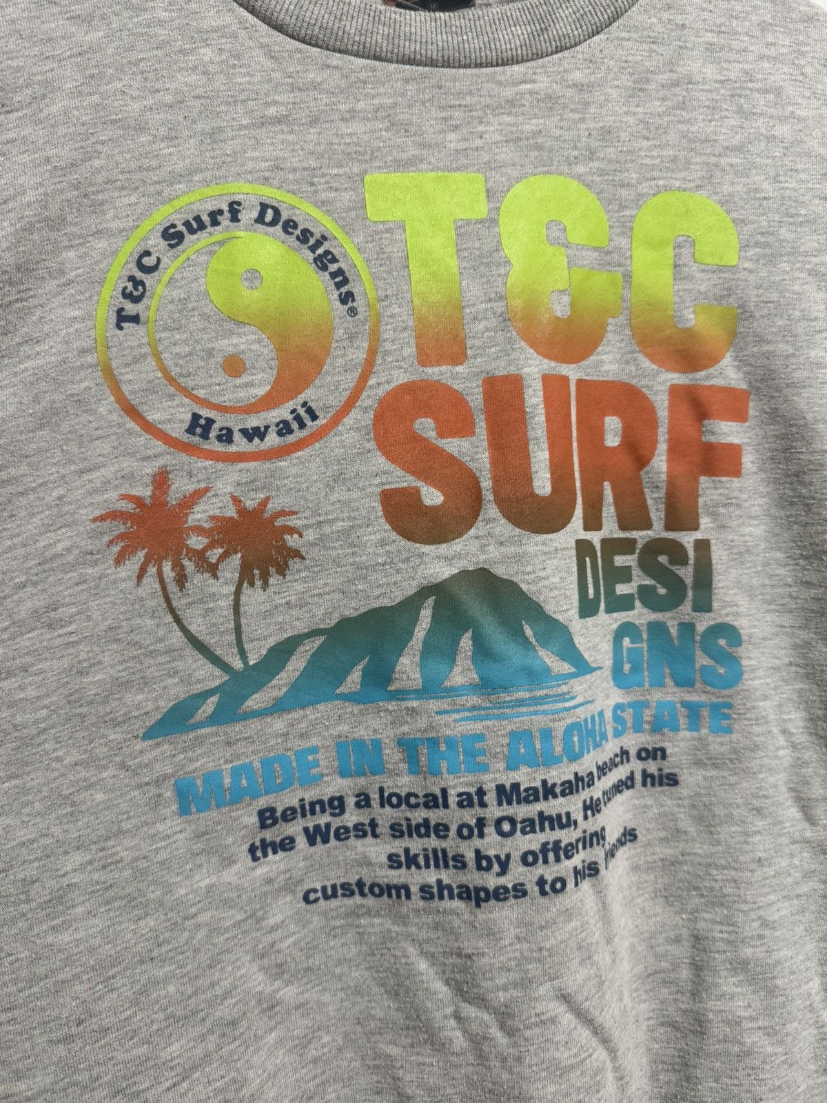Japanese Brand × Vintage Vintage T&C Surf Hawaii Crew Neck Sweatshirt Size US M / EU 48-50 / 2 - 2 Thumbnail