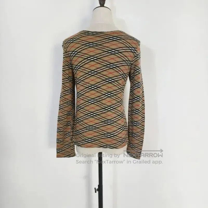 Burberry Burberry Khaki Wool Blend Long Sleeve Cardigan. Size M / US 6-8 / IT 42-44 - 4 Thumbnail