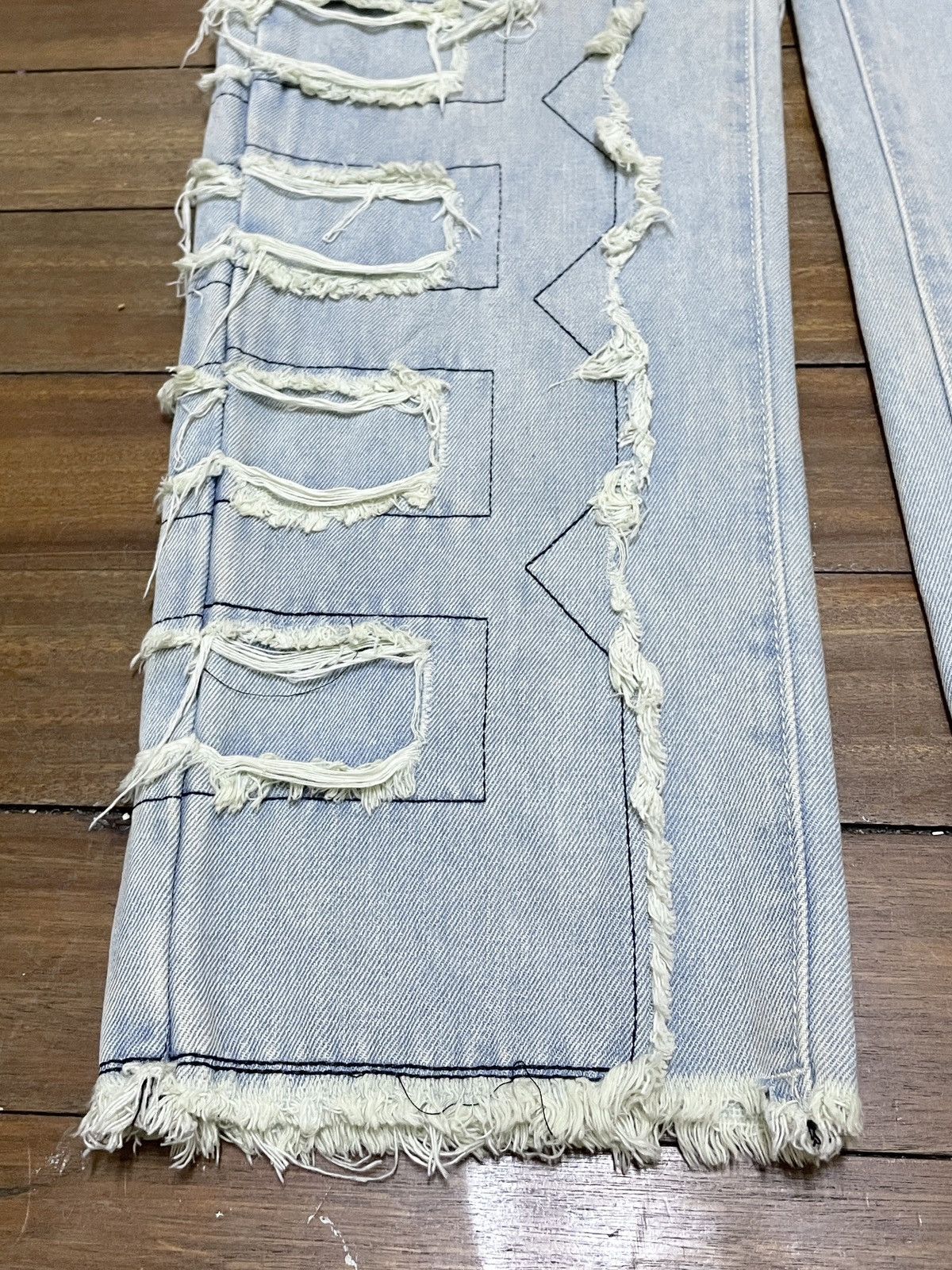 14th Addiction × If Six Was Nine × Japanese Brand Rare Design Vintage Japanese Brand Patchwork Jeans 2000s Size US 36 / EU 52 - 5 Thumbnail
