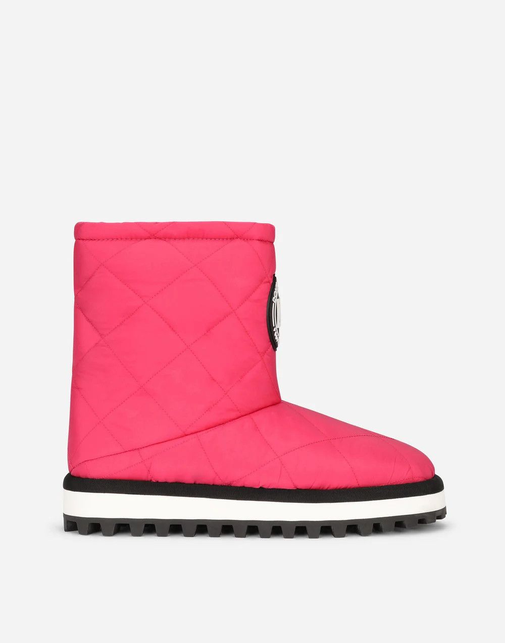 o1y0825 Padded Ankle Boots in Fuchsia