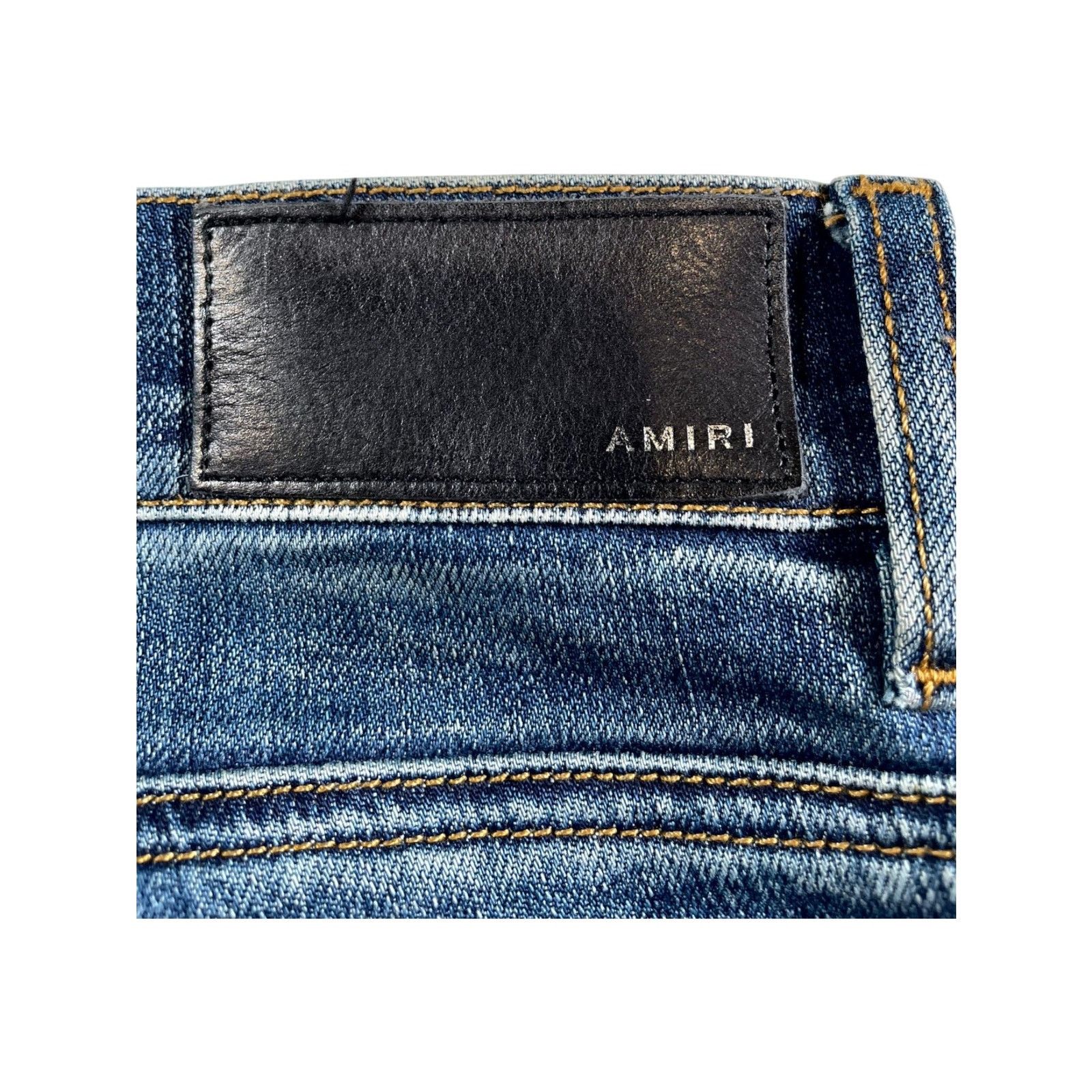 Amiri Amiri "Classic Denim Patch MX2" Deep Jeans Size US 33 - 4 Thumbnail