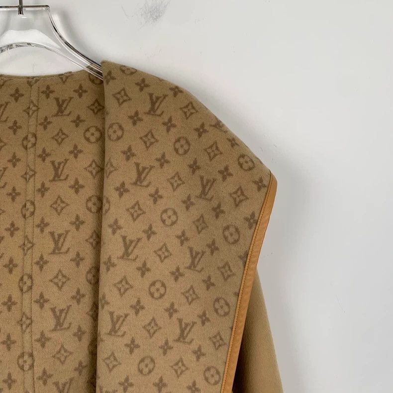 Louis Vuitton Louis Vuitton 25 styles of wool hooded belt coat with brow Size 4XL / US 24-26 - 3 Thumbnail