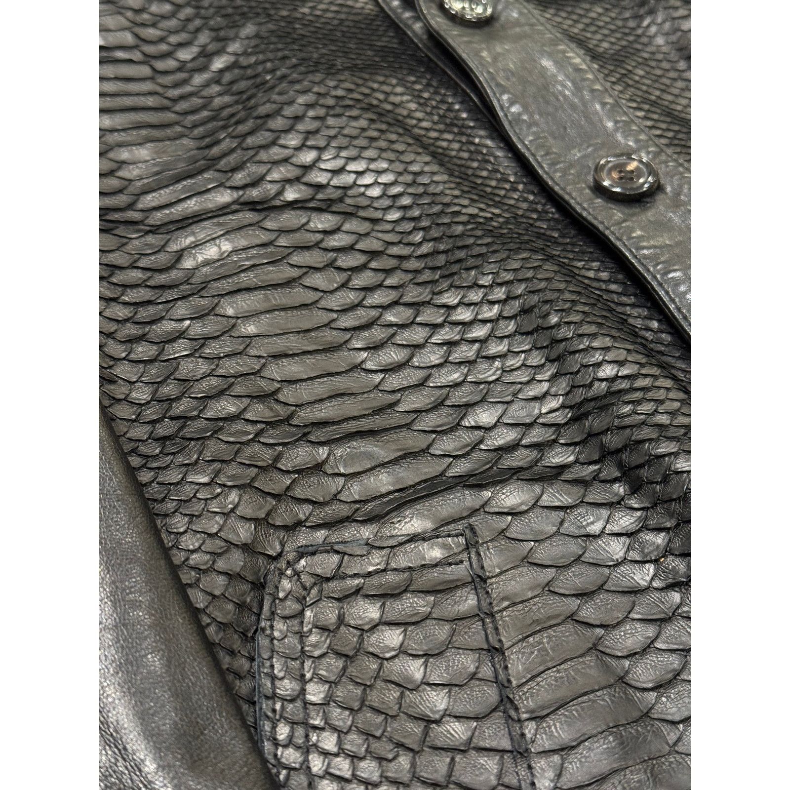 Saint Laurent Paris 2000s Yves Saint Laurent by Tom Ford python bomber jacket Size US S / EU 44-46 / 1 - 4 Thumbnail