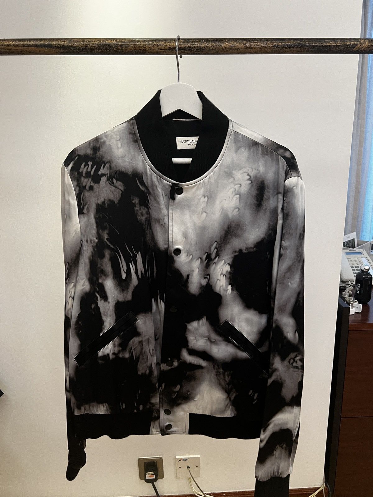 Saint Laurent Paris SS 2017 Saint Laurent Paris Tie Dye Varsity Jacket Size US M / EU 48-50 / 2 - 1 Thumbnail