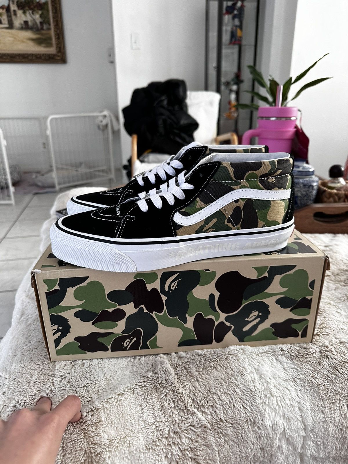 Bape Vans Bape x Vans Sk8 Mid Grailed