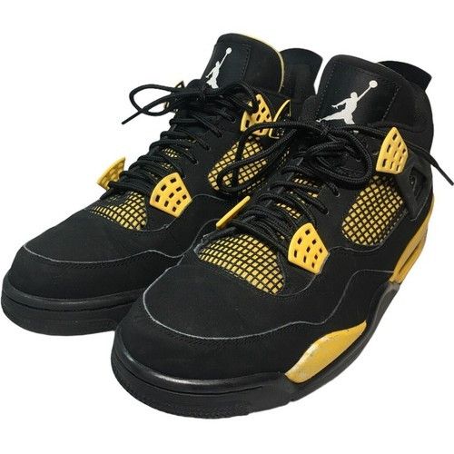 Nike Air Jordan 4 Retro Thunder Custom Undefeated Sz 9.5 Size US 9.5 / EU 42-43 - 8 Thumbnail