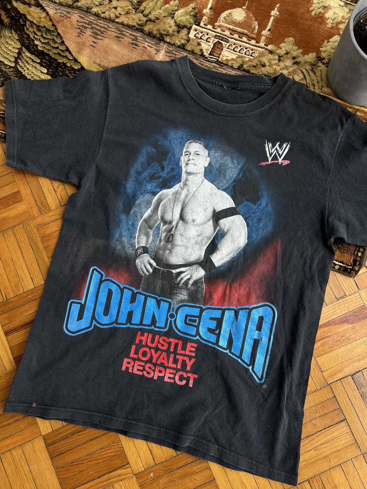 Vintage × Wwe × Wwf 2000s John Cena Hustle Loyalty Respect