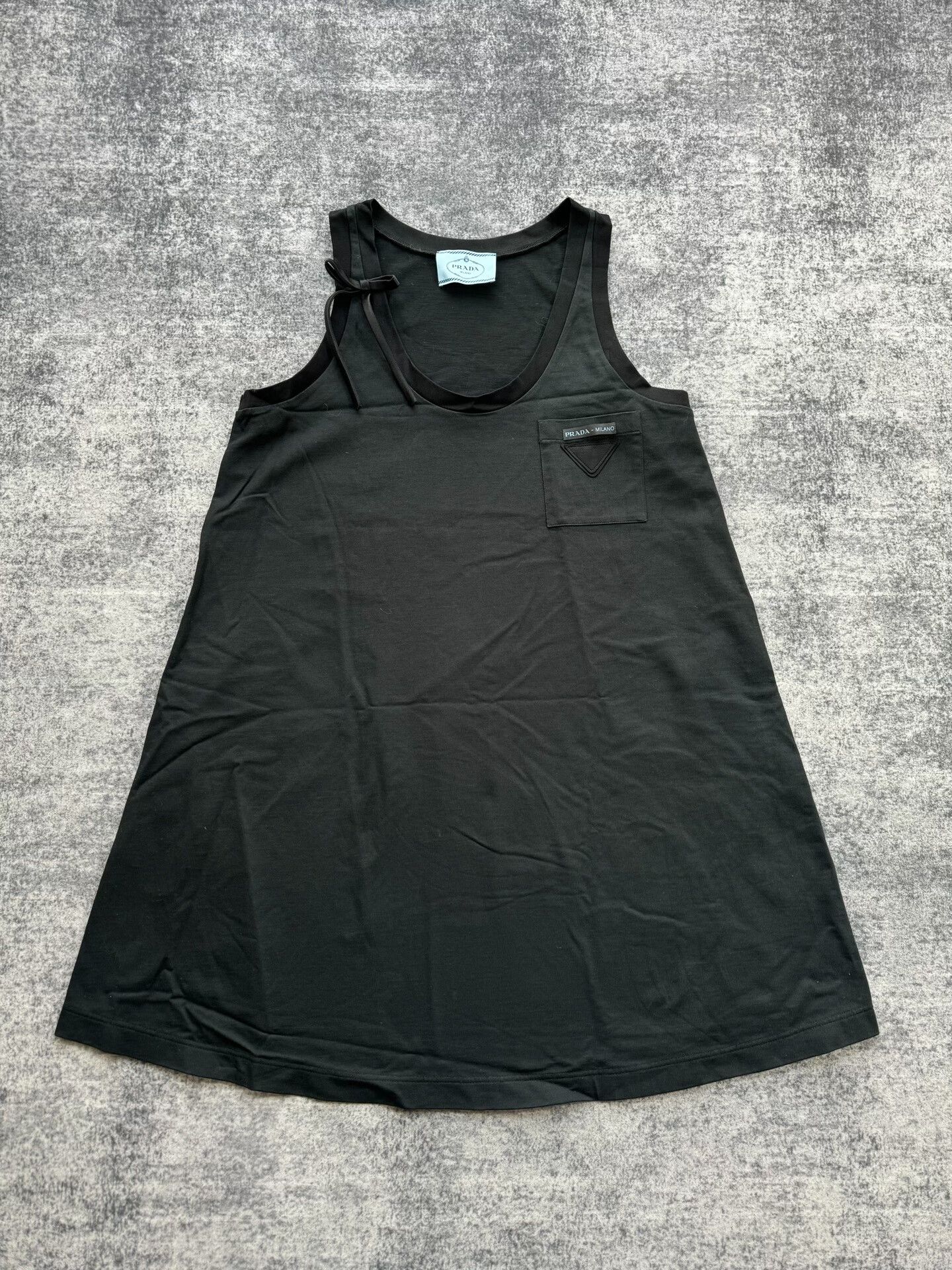 Prada Prada Black Bow Vest Dress Size M / US 6-8 / IT 42-44 - 1 Thumbnail