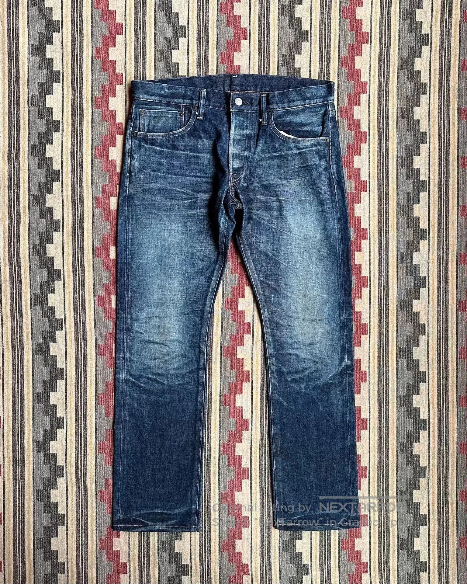 Vanquish selvage denim pants with red ear detail. Size US 34 / EU 50 - 1 Thumbnail