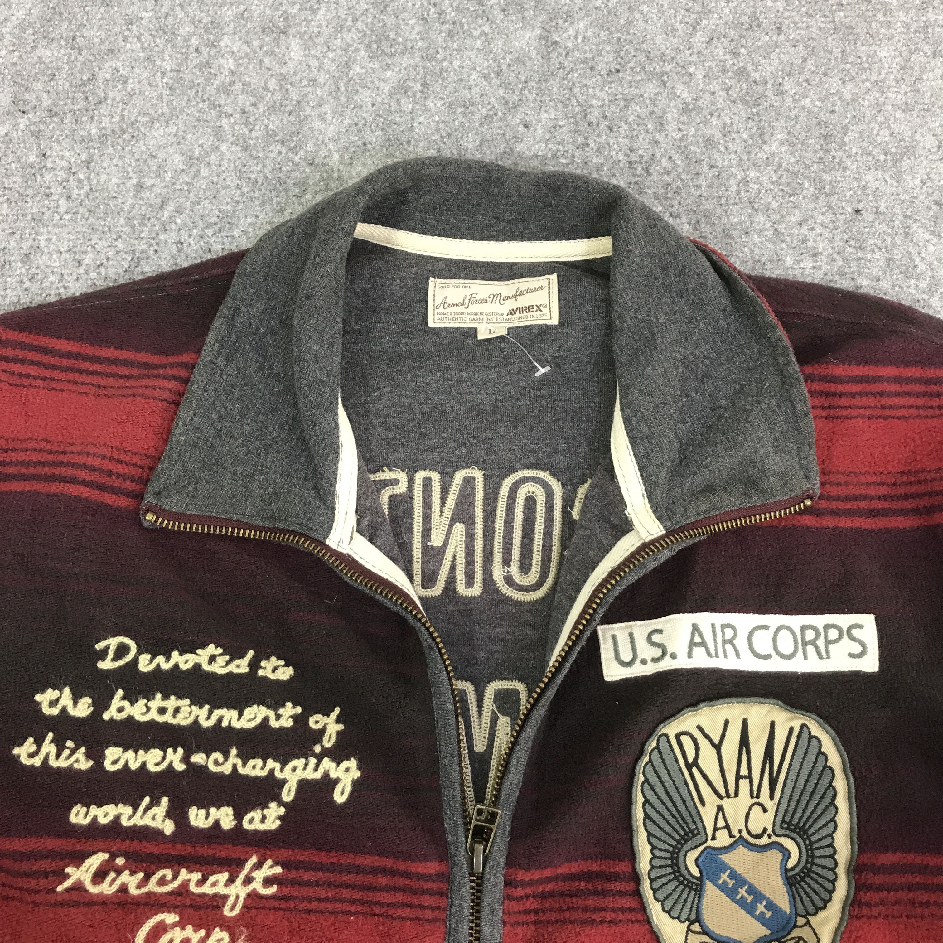 Avirex Avirex u.s. corps Zipper sweater jacket K124B6 Size US L / EU 52-54 / 3 - 8 Thumbnail