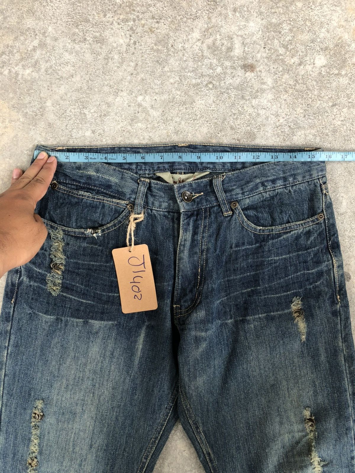 Who Decides War Gumu Flared Bootcut Jeans Distressed Jeans Size US 31 - 23 Thumbnail