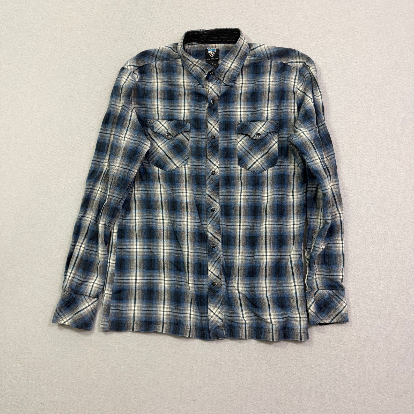 Kuhl Kuhl Pearl Snap Button Up Shirt Men's Large Plaid Flannel Size US L / EU 52-54 / 3 - 1 Thumbnail