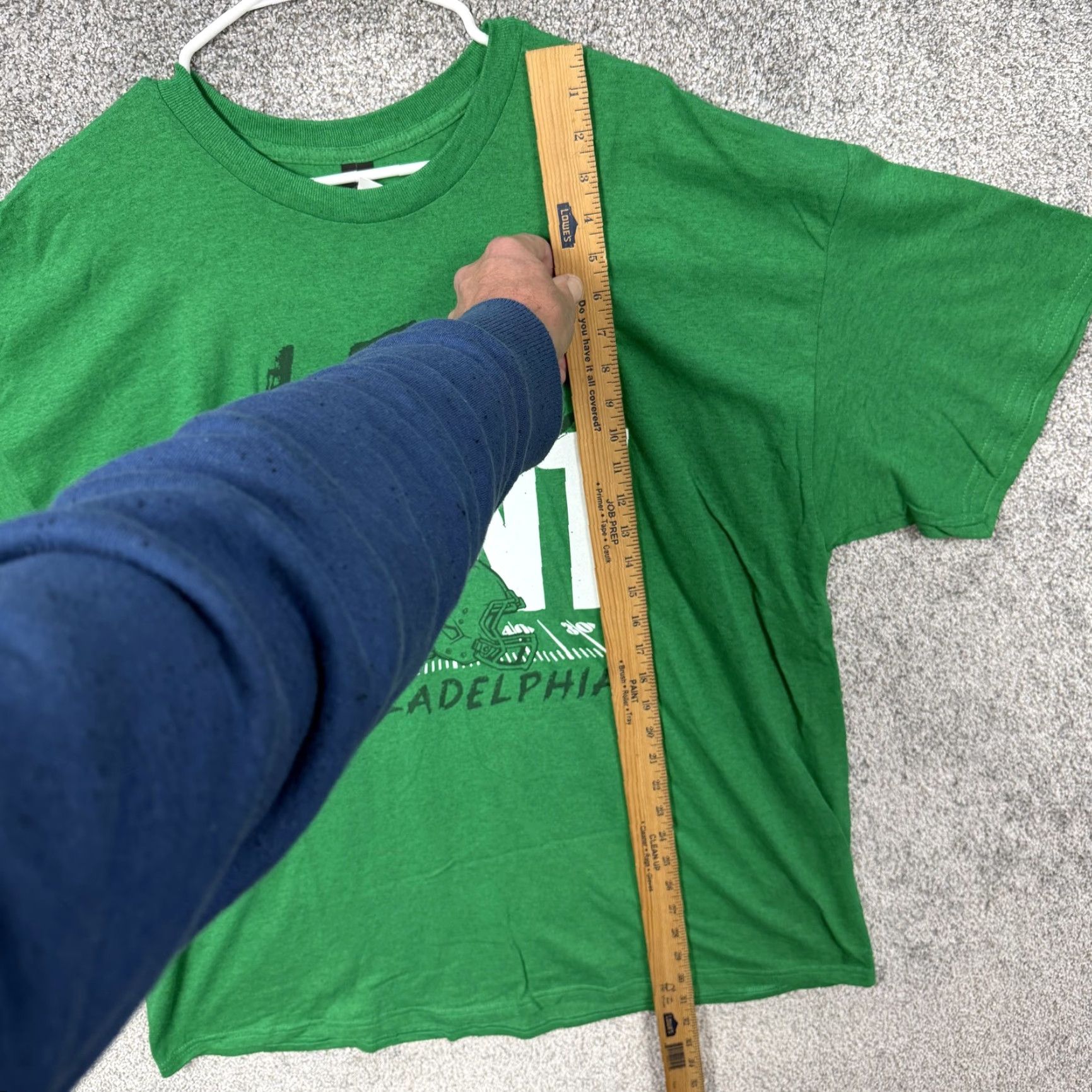 Gildan Gildan Shirt Mens 2XL Green Let's Hunt Philadelphia Football NFL Graphic Tee Shirt Size US XXL / EU 58 / 5 - 3 Thumbnail