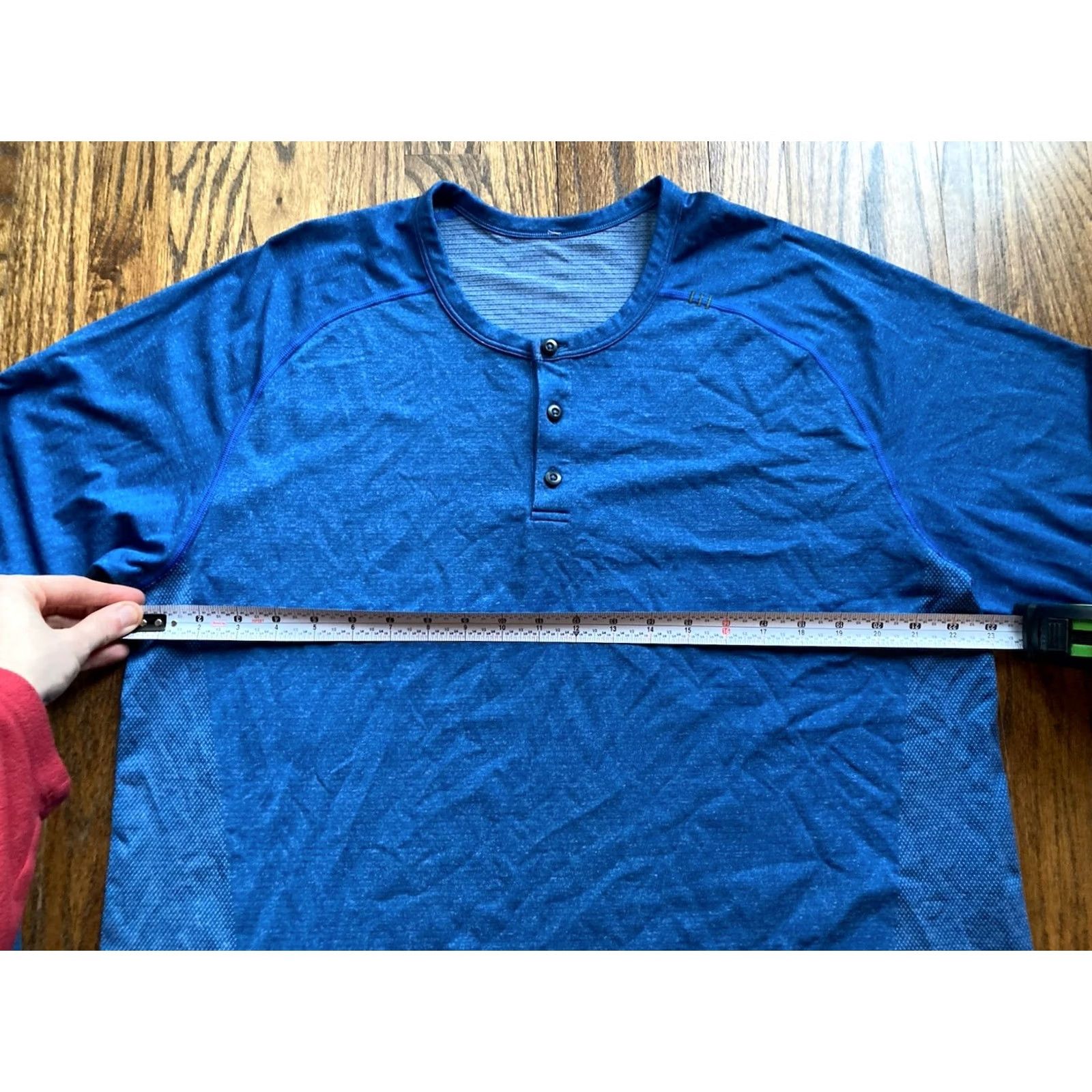 Lululemon Lululemon Henley Shirt Mens 2XL Blue Long Sleeve Metal Vent Tech Pullover Casual Gym Activewear Women's? Size US XXL / EU 58 / 5 - 5 Thumbnail