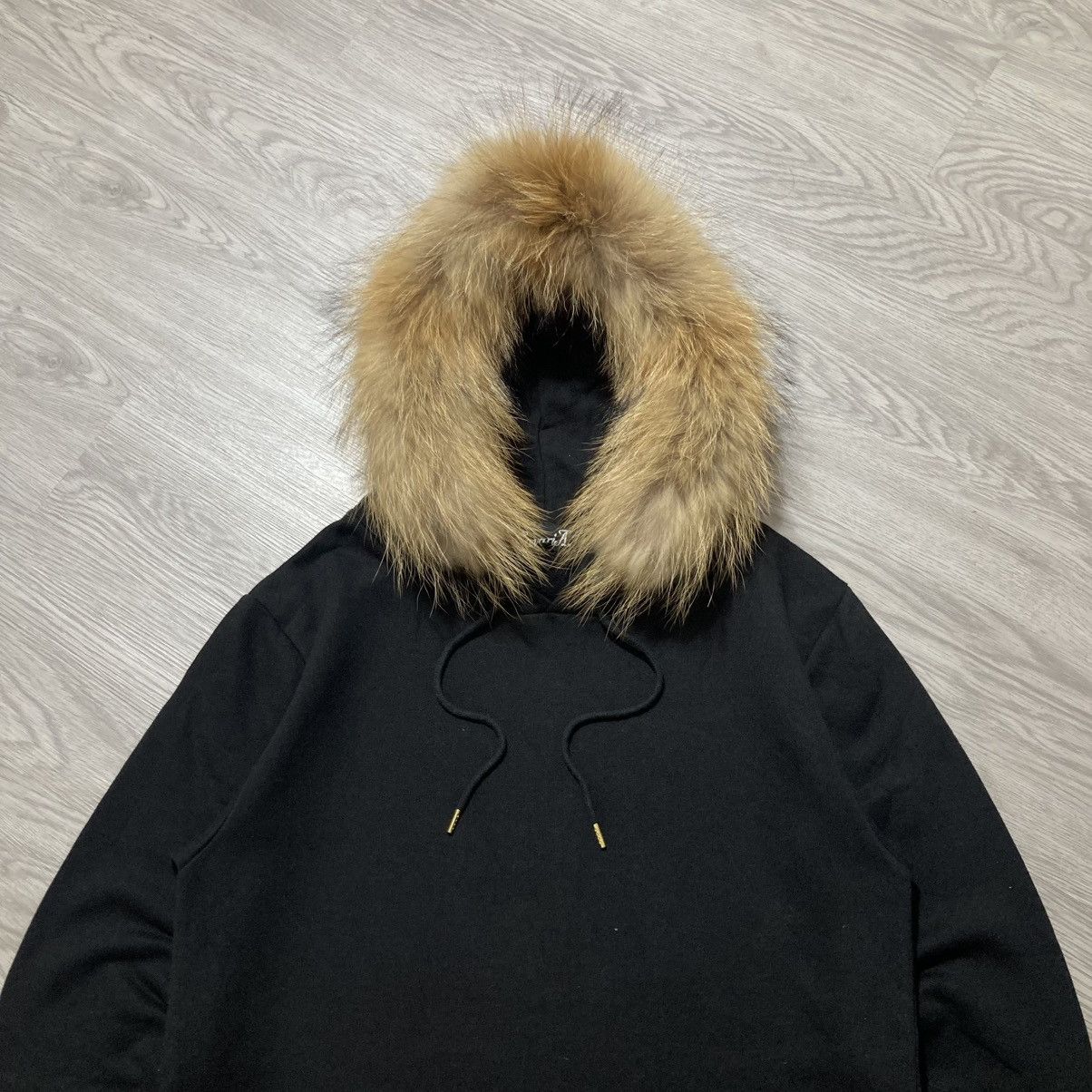 Japanese Brand 2000s CavariA Studed Gothic Punk Style Fur Hoodie Black Size US M / EU 48-50 / 2 - 2 Thumbnail