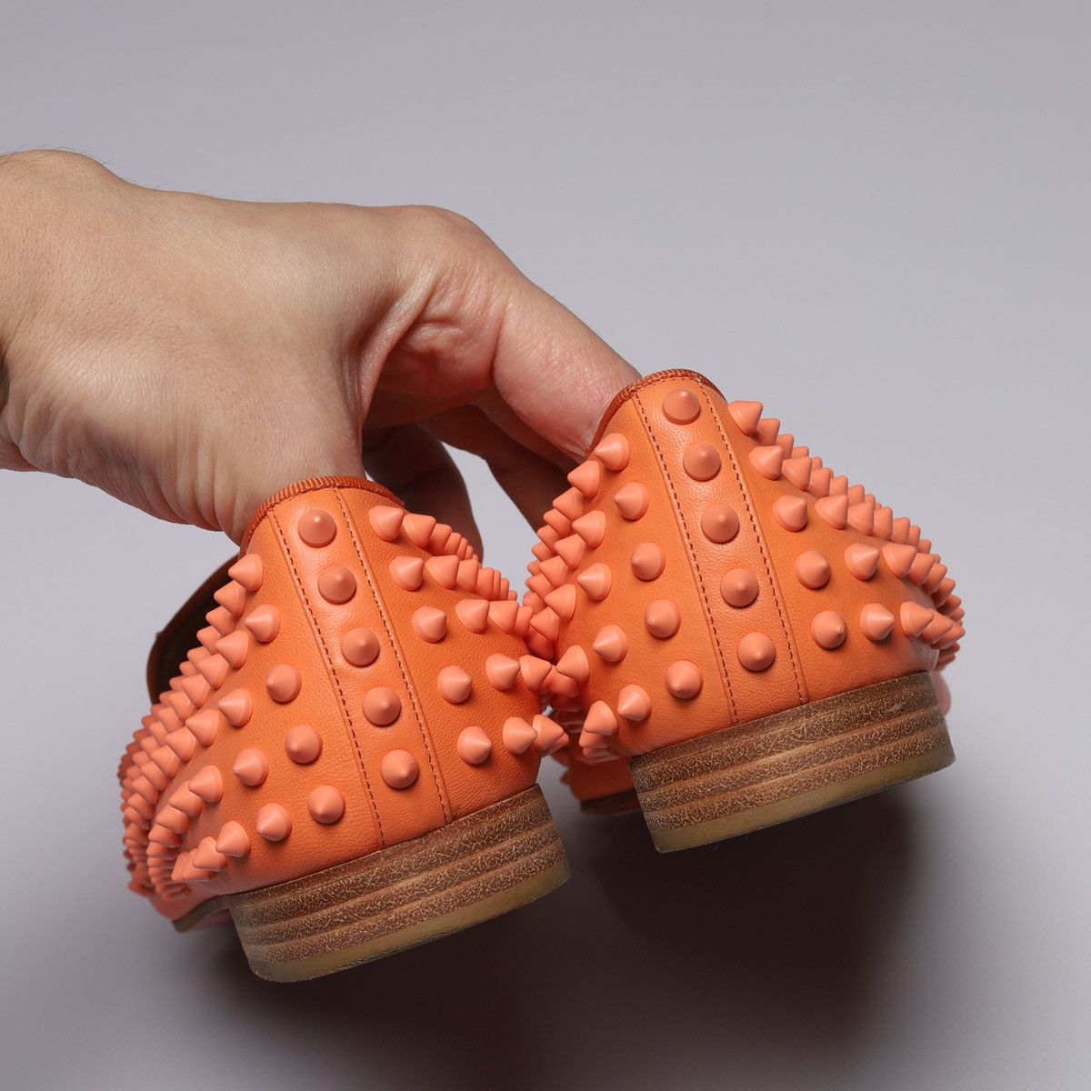Christian Louboutin Christian Louboutin Spike Patent Loafers Shoes Size US 8 / EU 41 - 16 Thumbnail